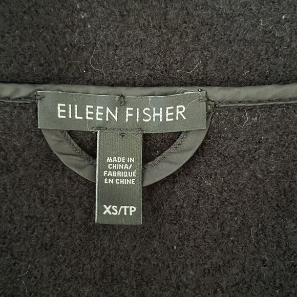 Eileen Fisher Boiled Wool Parka Trim Vest - Picture 11 of 13